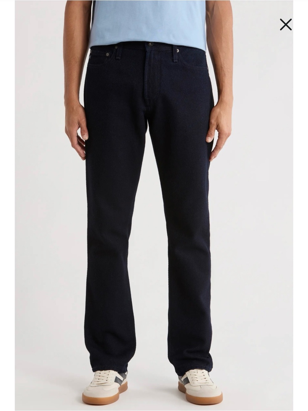 AG Jeans Everett Slim Straight Jeans in Black Size 38x32